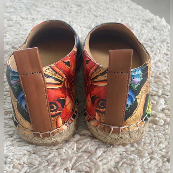 ARTISAN LEATHER ESPADRILLE LOAFER Size 8 New - Picture 7 of 12